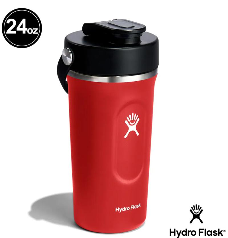 Hydro Flask 美國 24oz/709ml 真空保溫搖搖杯 棗紅色 運動水壺 健身 奶昔搖搖杯 