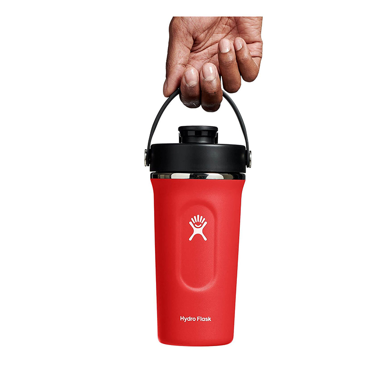 Hydro Flask 美國 24oz/709ml 真空保溫搖搖杯 棗紅色 運動水壺 健身 奶昔搖搖杯 