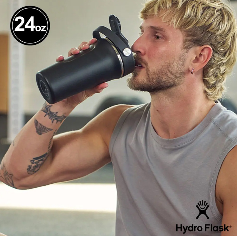 Hydro Flask 美國 24oz/709ml 真空保溫搖搖杯 棗紅色 運動水壺 健身 奶昔搖搖杯 