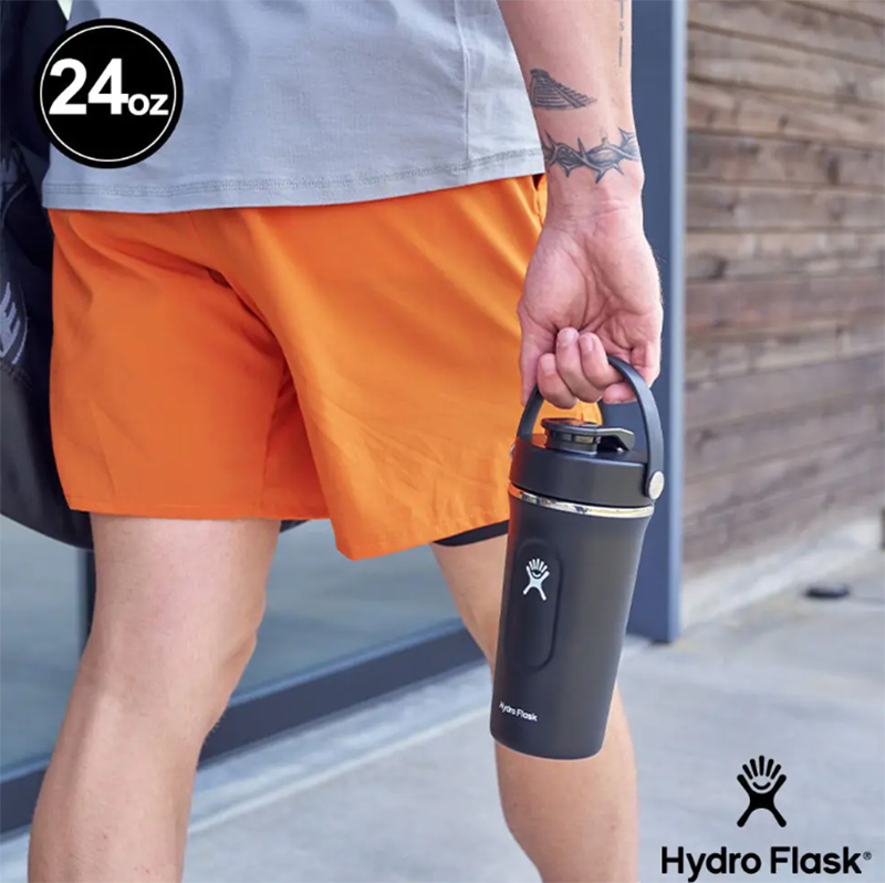 Hydro Flask 美國 24oz/709ml 真空保溫搖搖杯 棗紅色 運動水壺 健身 奶昔搖搖杯 