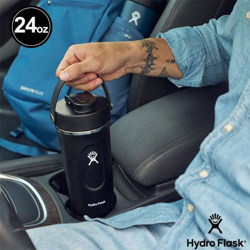 Hydro Flask 美國 24oz/709ml 真空保溫搖搖杯 棗紅色 運動水壺 健身 奶昔搖搖杯 