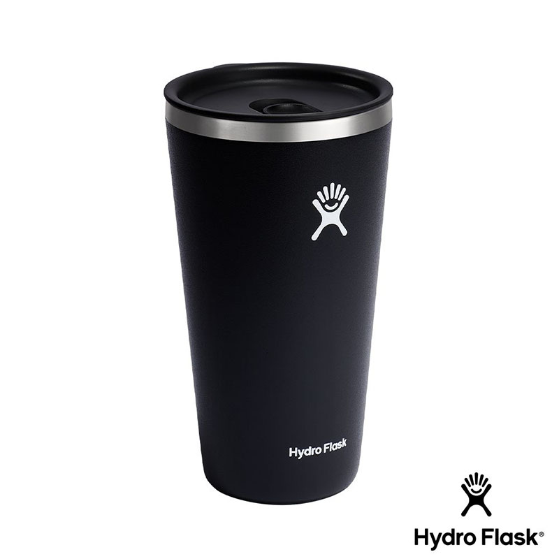 Hydro Flask 美國 28oz保溫隨行杯 時尚黑 828ml 寬口保溫杯 手搖大杯裝容量