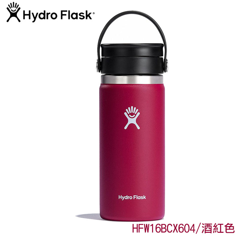 Hydro Flask 美國 16oz 寬口旋轉咖啡蓋保溫鋼瓶 473ml 多色/保溫瓶/不鏽鋼保溫杯