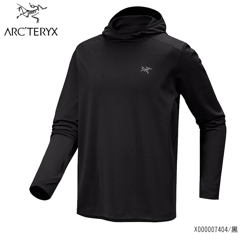 Arcteryx 始祖鳥男 Cormac 保暖套頭衫 黑 篷車灰 戶外登山衣 X000007404