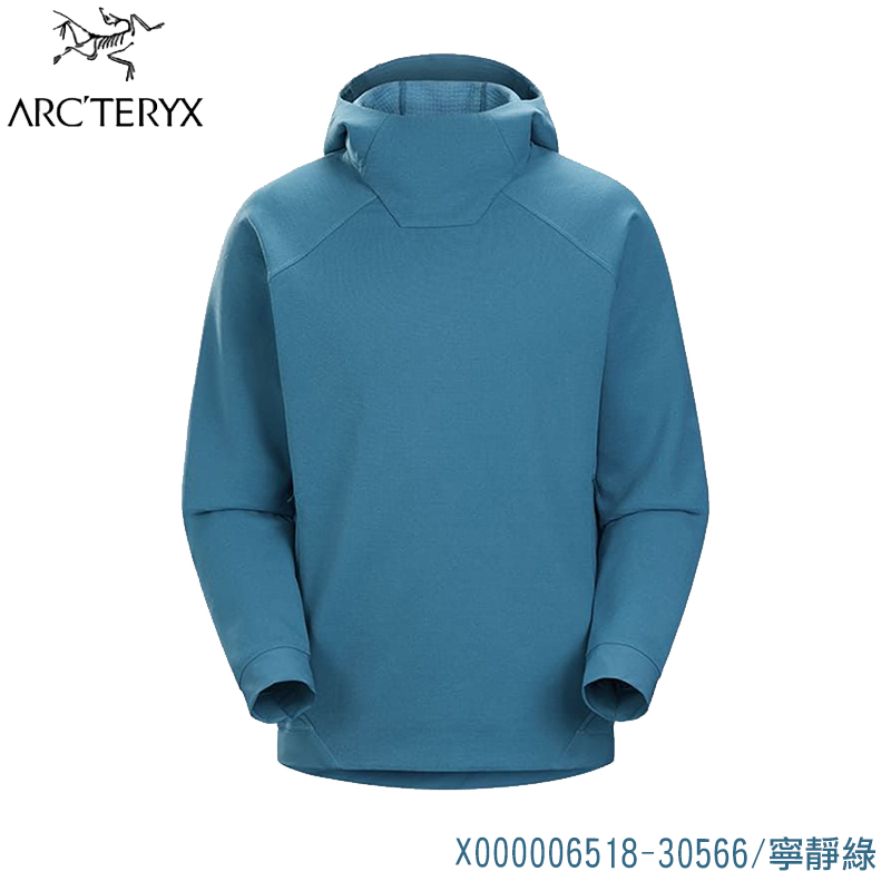 Arcteryx 始祖鳥 男 Rethel 刷毛套頭衫 黑 寧靜綠 X000006518-30566