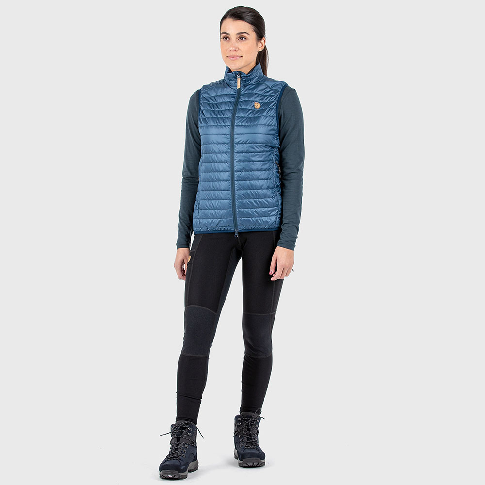 Fjallraven 北極狐 Abisko Padded Vest 女款化纖背心 黑 保暖背心 輕量 89723