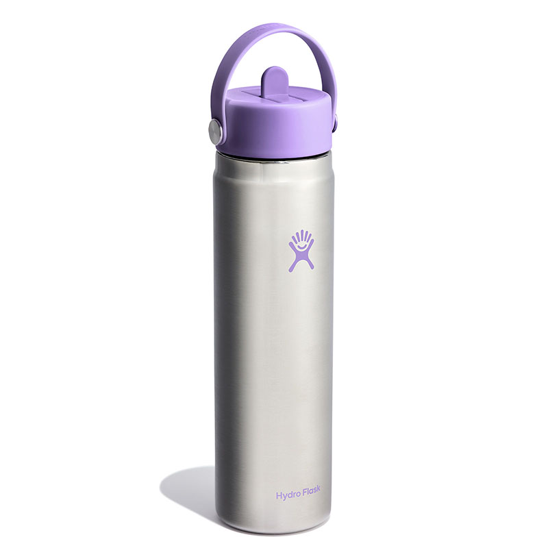 Hydro Flask 美國 24oz 寬口吸管真空保溫鋼瓶 原色/萊姆綠 原色/紫羅蘭 HFLE-W24F24-A