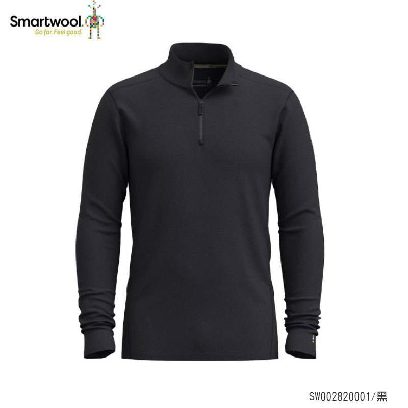 SmartWool 美國 男 All-season 美麗諾羊毛內著半開襟長袖上衣 SW002820