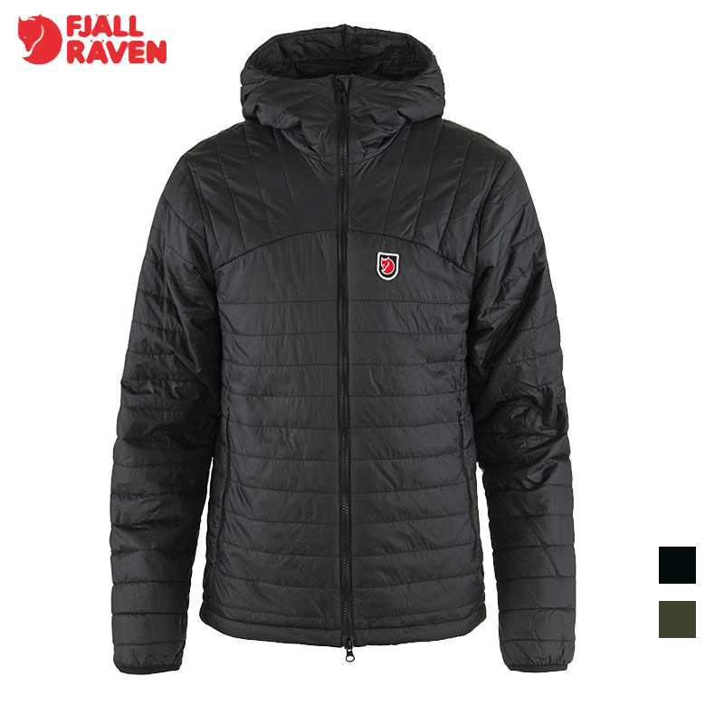 Fjallraven 北極狐 Expedition X-Latt 男化纖連帽夾克 黑 深森綠 12500157