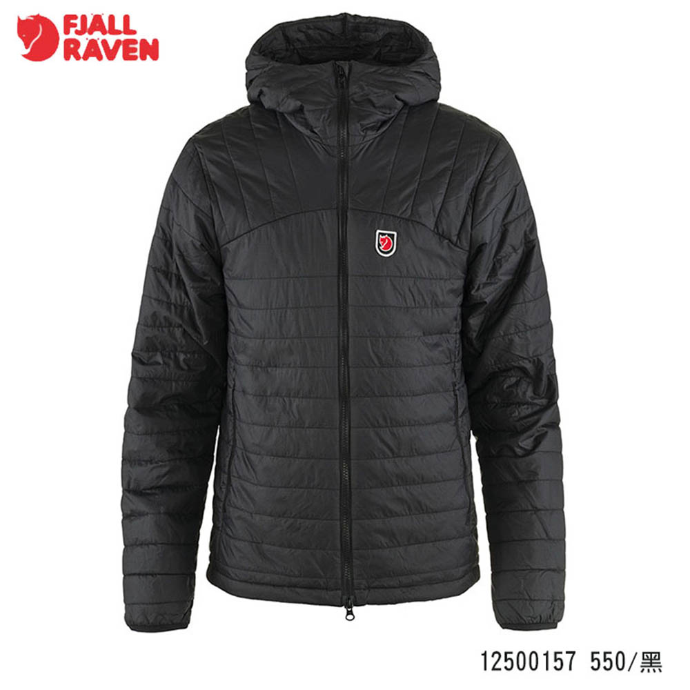 Fjallraven 北極狐 Expedition X-Latt 男化纖連帽夾克 黑 深森綠 12500157