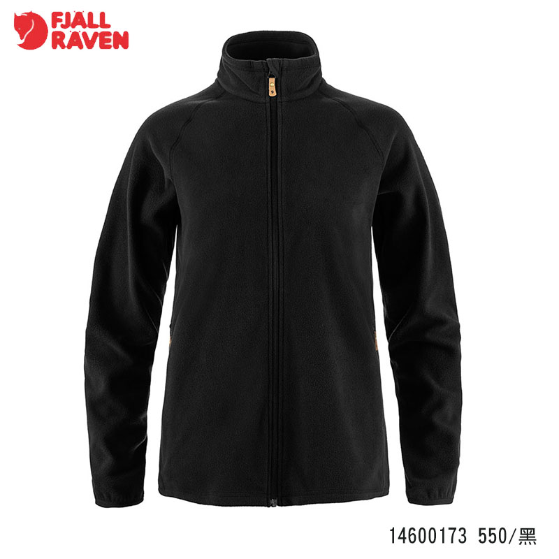 Fjallraven 北極狐 Ovik Lite Fleece 夾克 女 粉筆白 黑 微刷毛外套 14600173