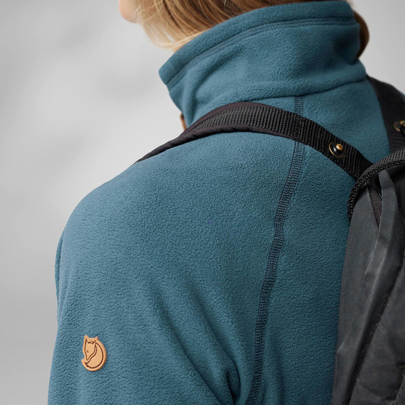 Fjallraven 北極狐 Ovik Lite Fleece 夾克 女 粉筆白 黑 微刷毛外套 14600173