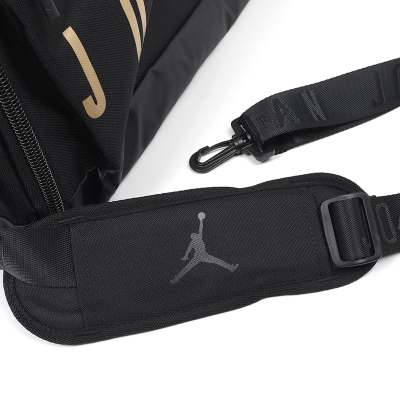 NIKE 耐吉 JORDAN HBR 旅行包 黑金 JD2443002AD-001 鞋袋 行李袋 HF7296-014