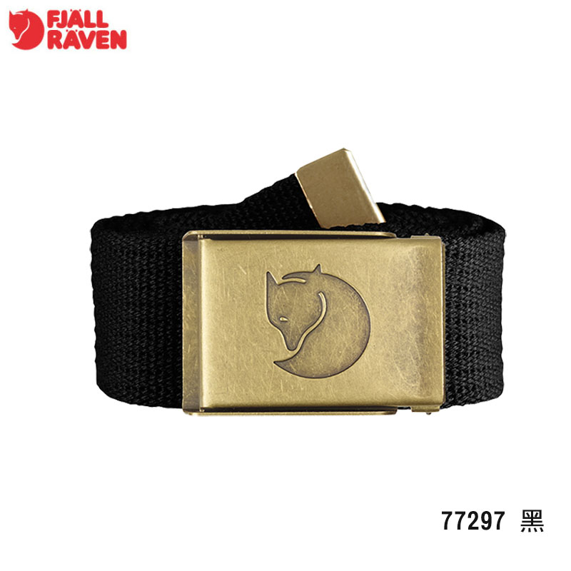 Fjallraven 北極狐 Canvas 銅釦帆布皮帶 77297 多色 黃銅腰扣 中性款腰帶 軍裝腰帶 復古皮帶