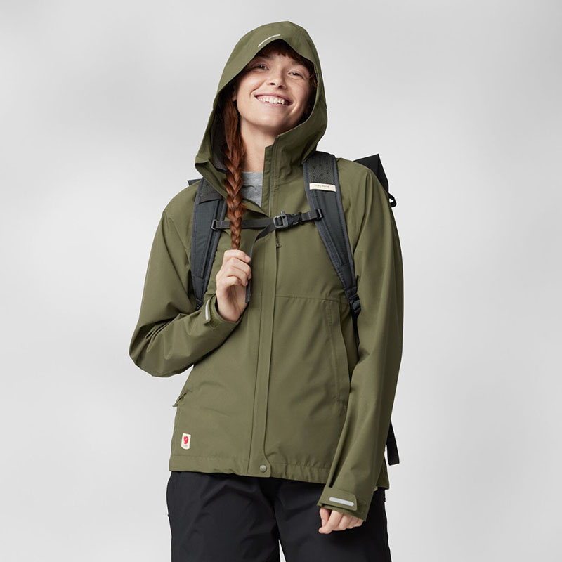 Fjallraven 北極狐 HC Hydratic Trail 防水夾克 女 月桂綠 風雨衣 防水外套 登山夾克 86982