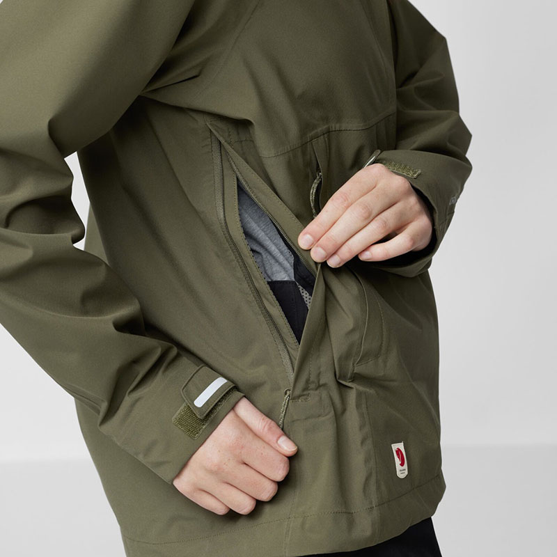 Fjallraven 北極狐 HC Hydratic Trail 防水夾克 女 月桂綠 風雨衣 防水外套 登山夾克 86982