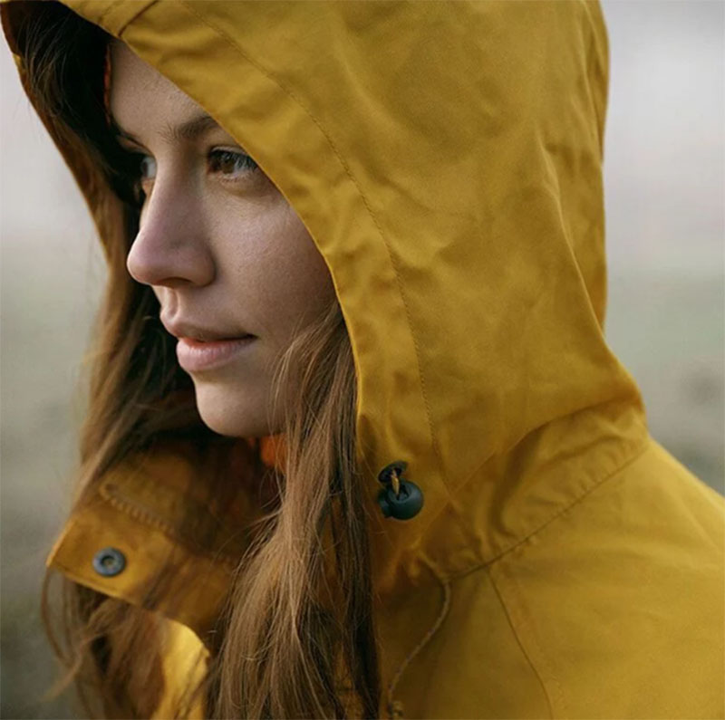 Fjallraven 北極狐 Vardag Anorak 半開襟夾克 女 芥末黃 連帽風衣 登山 風衣外套 87009