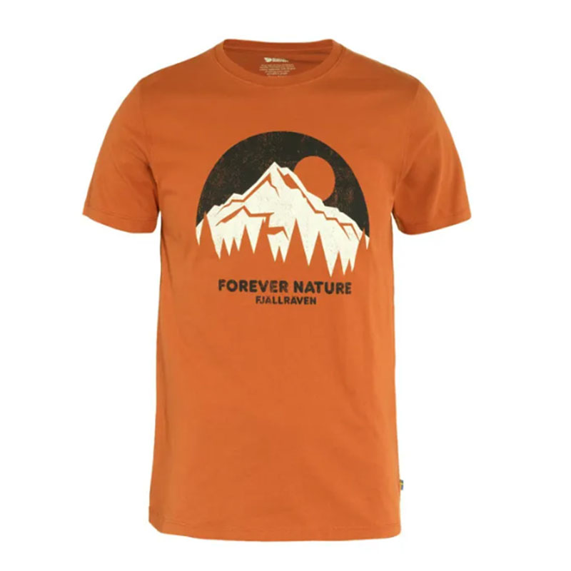 Fjallraven 北極狐 Nature T-shirt 有機棉T恤 男 赤陶棕 暗深藍 短袖上衣 87053