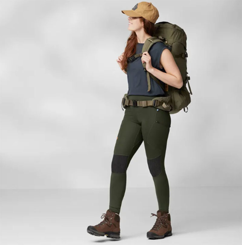 Fjallraven 北極狐Abisko Trekking HD 緊身褲 女 健行緊身褲 耐磨登山褲 87143