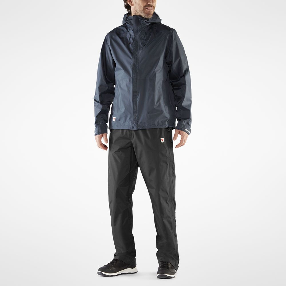 Fjallraven 瑞典 北極狐 High Coast Hydratic Trousers 防水長褲 男 黑 87352 輕量長褲