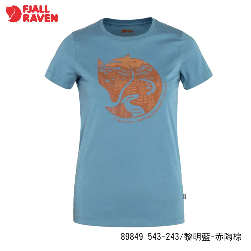 Fjallraven 北極狐 Arctic Fox T-shirt 女有機棉T恤 小狐狸短袖上衣 89849