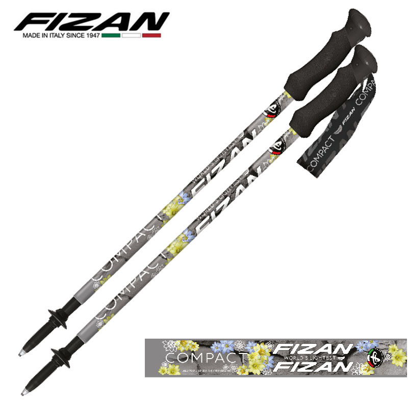 FIZAN 義大利 超輕三節式健行登山杖2入特惠組 多色 FZS21.7102