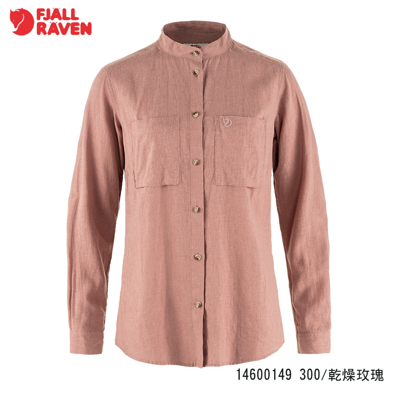 Fjallraven 北極狐 Ovik Hemp 女長袖襯衫 乾燥玫瑰 高山藍 涼爽 舒適長袖上衣